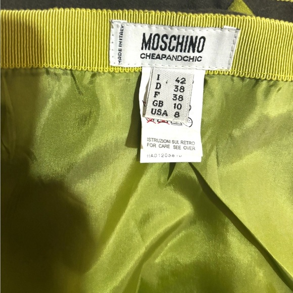 Moschino  Green Knee-Length Pencil Skirt US size 8 - Picture 4 of 14